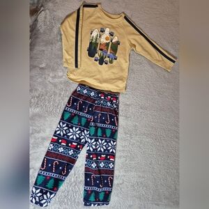 Garanimals Toddler Boy Graphic Sweatshirt 3T&PJ's Presents Christmas Pants 2T